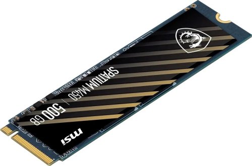 ������������� ���������� SSD M.2 500GB MSI SPATIUM M450 [S78-440K220-P83] [PCIe 4.0 x4, ������ - 3600 �����/���, ������ - 2300 �����/���, 3 ��� TLC, NVM Express, TBW - 300 ��]