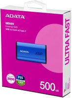 ������� SSD 500Gb A-Data SE880  [AELI-SE880-500GCBU] USB 3.2 Gen2 x2 Type-C (USB 20 ����/�) ������ - 2000��/�, ������ - 2000��/�