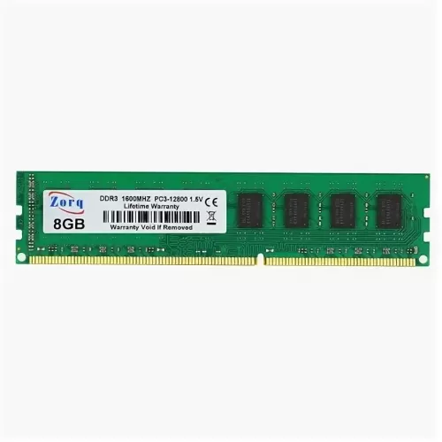  DDR3 8Gb Zorq 1600MHz PC-12800 Retail 1.5v