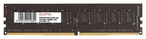 Память DDR4 16Gb QUMO 3200 Mhz CL22 288p 2G*8 Single Rank (QUM4U-16G3200P22)