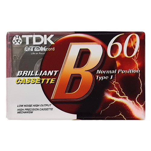  TDK Brilliant Cassette B-60     AP001708-B