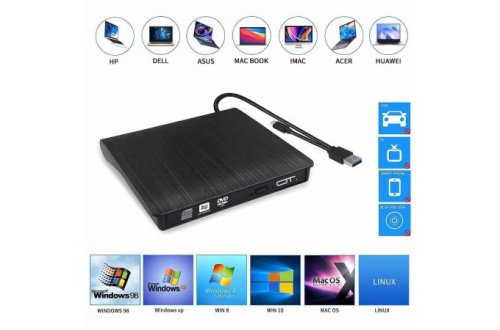   DVD-RW  OT-PCA03 USB 3.0 (CD/DVD R/RW) (:  USB / Type-C 5, Windows XP/Vista/7/8/10 32 bit  64 bit, Mac OS 8.6  )