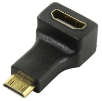 Переходник HDMI Smartbuy mini HDMI(M)- HDMI(F) под углом 90 град. (код A-117)