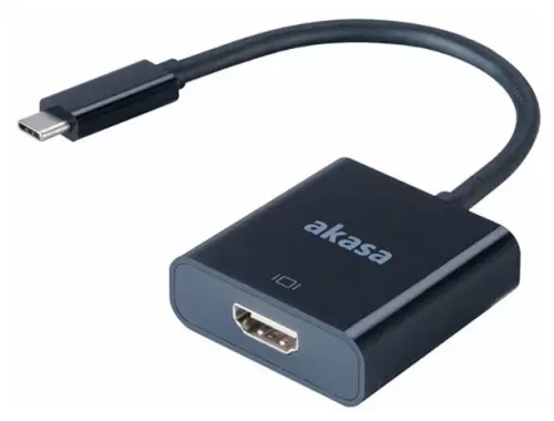 Конвертер AKASA Type-C to HDMI converter, 4K, 15cm AK-CBCA04-15BK