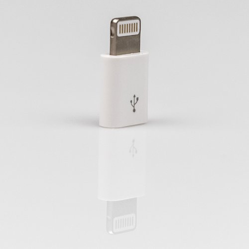  Dialog CI-0001 White -  Lightning 8pin (M) - microUSB (F), 