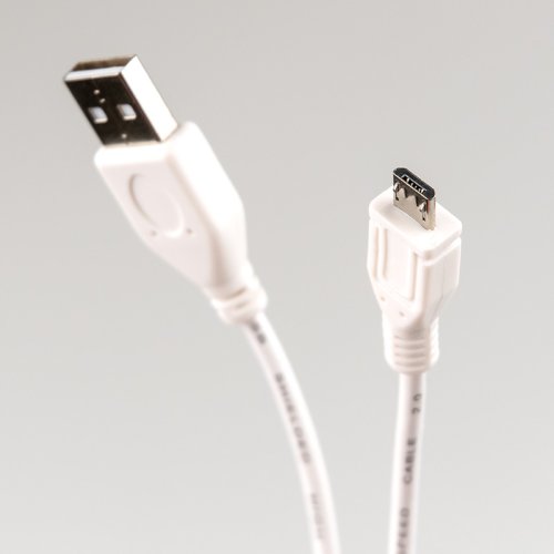  Dialog CU-0310-P white - microUSB B (M) - USB A (M),  V2.0,  1.0 