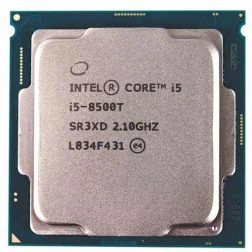 Процессор Intel Core i5-8500T 2.1/3.6GHz, 6C/6T, 9Mb L3, DDR4-2666, GPU UHD 630, TDP-35W, LGA1151-v2, OEM