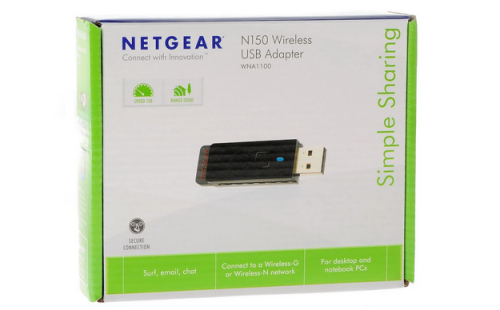  Wi-Fi NetGear WNA1100-100PES USB2.0 802.11n,  150Mbit/s