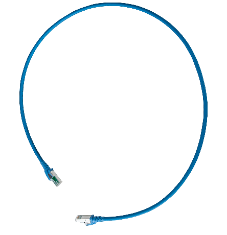 Патч-корд cat.6e 1,5 м CRESTRON, цвет голубой DM-CBL-ULTRA-PC-5