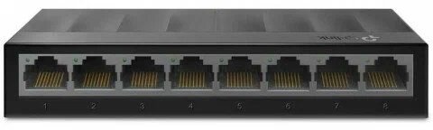 Коммутатор TP-Link LS1008G, настольный, 8 портов Ethernet 1000 Мбит/с