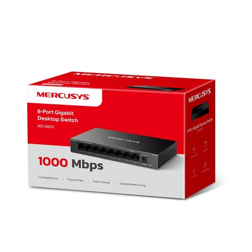  Mercusys MS108GS 8G , , 100 /, 1000 /, 8 port 