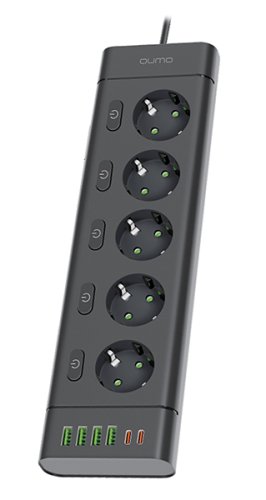   QUMO Power Bar [51563] 5 , 3, 4 USB-A  2 Type-C   2.4A  ( )