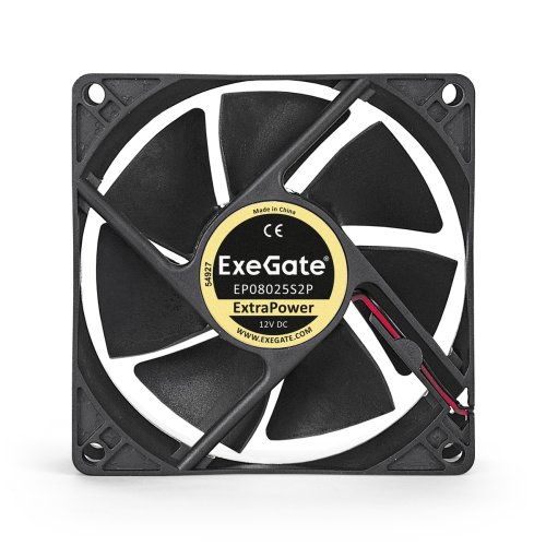  808025 ExeGate ExtraPower EP08025S2P, EX283375 Sleeve bearing, 2pin, 2800RPM 29dBA