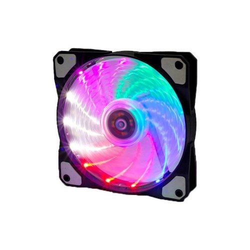 Вентилятор 120х120х25 AOS-12025 12 V DC 0.15A, Molex + 3 pin, многоцветный, черный