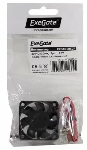  404010 ExeGate ExtraPower EP04010S2P, EX295216 Sleeve bearing, 2pin, 7500RPM 36dBA