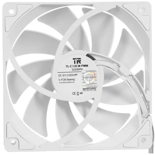  Thermalright TL-C12CW  120 x 120 , 4 pin PWM, 1550 /, 25.6 , DC 12V 0.2A