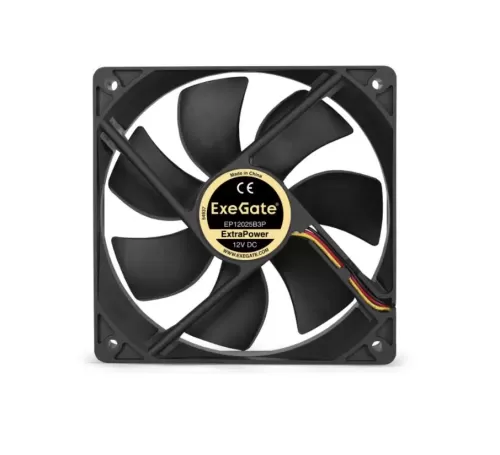  12012025 ExeGate ExtraPower EP12025S3P, Sleeve bearing, 3pin, 1800RPM 28dBA