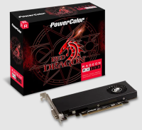 ���������� PowerColor AMD Radeon RX 550 Red Dragon LP [AXRX 550 4GBD5-HLE] PCI-E 3.0 4 �� GDDR5, 128 ���, DVI-D, HDMI, GPU 1071 ���