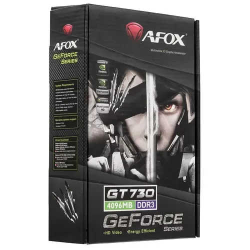  AFOX NVIDIA  GT 730 2GB (AF730-2048D3L6) , 64Bit, DVI, VGA, HDMI)  RTL