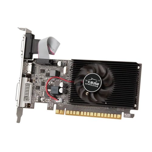  JINGSHA NVIDIA GT610 2GB (GDDR3, 64Bit, DVI, VGA, HDMI, Low Profile included)  RTL