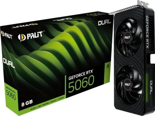  Palit GeForce RTX 5060 Dual [NE75060019P1-GB2063D] PCIe 5.0 8  GDDR7, 128 , 3 x DisplayPort, HDMI, GPU 2280 