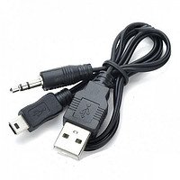 Кабель USB Орбита BS/TS-3046 (штекер USB- штекер mini USB - джек 3,5) 0.8м