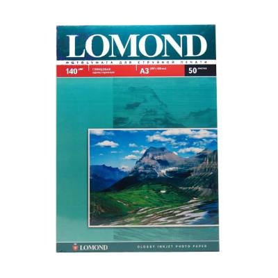 Фотобумага LOMOND Глянцевая односторонняя, 140г/м, 50 листов. А3, 0102066