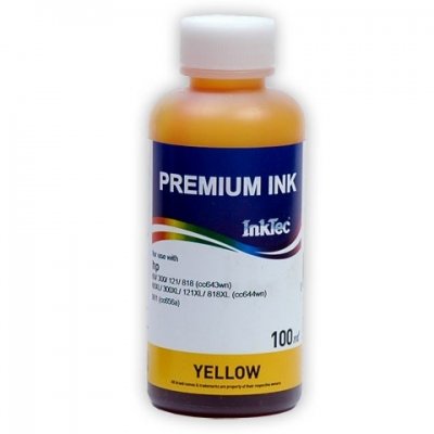 Чернила для HP H1061-100MY (Yellow 650 /651/ 122/122XL/ 46, 662) 100мл InkTec