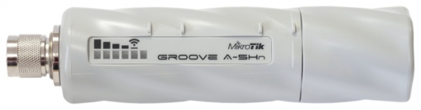   Wi-Fi Mikrotik Groove A5Hn [802.11n 150Mbps, 5, 200, CPU 400MHz, N-Type(m), 1xLAN, Nv2 TDMA, MIMO(1x1), RouterOS L4, . .]