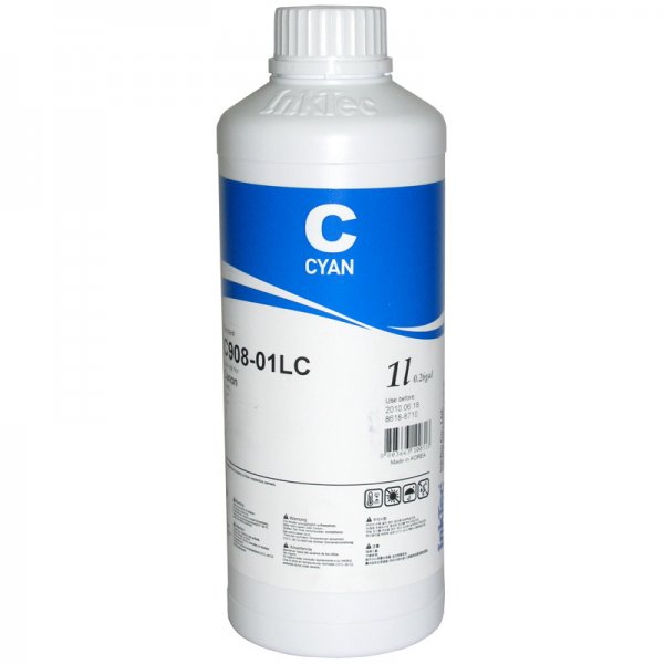 Чернила для Canon C908-01LC Cyan (CL-41/51, CLI-8C) 1л InkTec уценка закончился срок годности