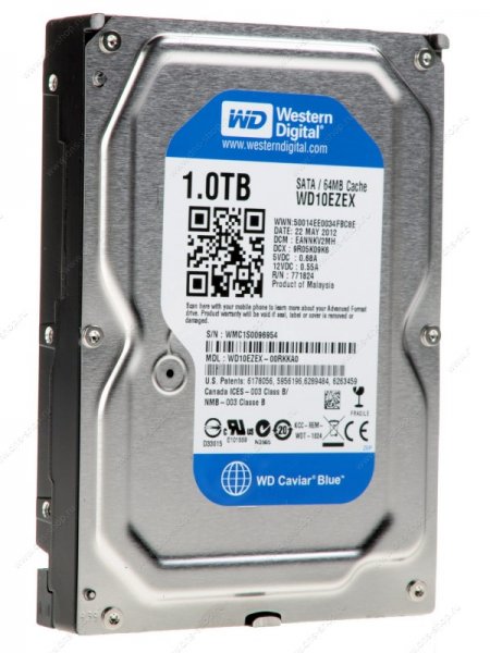 Жесткий диск 1TB WD WD10EZEX Caviar Blue 64Mb 7200rpm 6.0Gb/s SATA