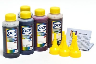 Комплект чернил OCP для картриджей HP 920 , 121, 901, 178 + RSL (BKP 249, C, M, Y 143,RSL) (100gr x 5)