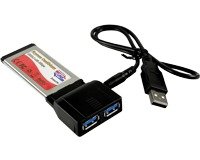  Agestar U3P Express Card/34->USB3.0 2 ports for Notebook U3P