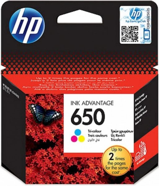  HP 650 [ CZ102AE ] (CMY,  200 )  Deskjet Ink Advantage 2515 / 3515 / 1015 / 2645 / 2545 / 1515 All-in-One