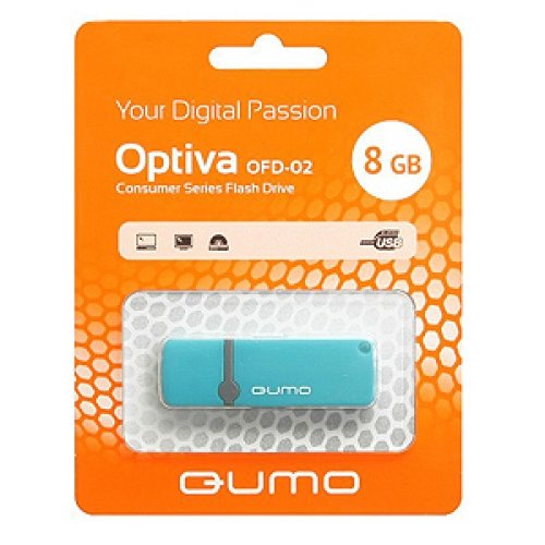 -  8Gb QUMO [Optiva 02, Blue USB 2.0]