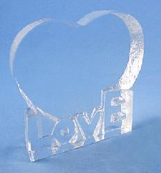 Фотокристалл XP08A - Сердце LOVE 145х145х30мм