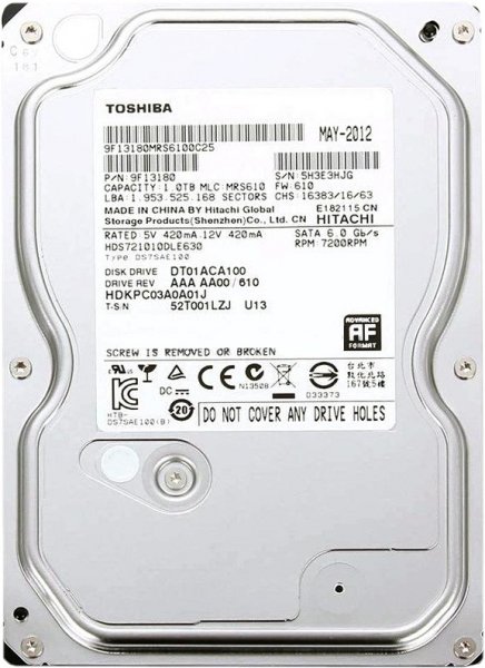   1Tb Toshiba DT01ACA100 SATA III 7200rpm 32Mb