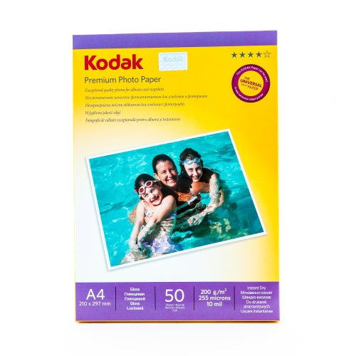 Фотобумага KODAK Глянцевая 200г/м 50л. 210x297mm А4