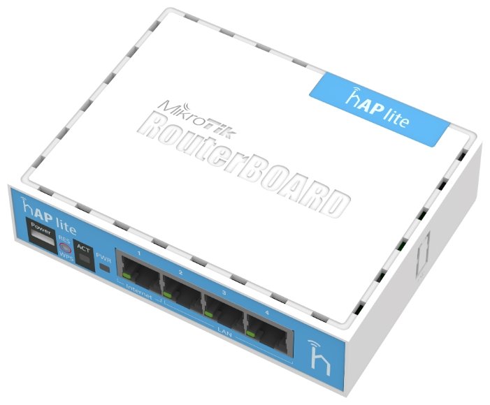 ������������� Wi-Fi Mikrotik hAP lite RB941-2nD-TC (3UTP 100Mbps, 1WAN, 802.11b / g / n, 1.5dBi) (2.