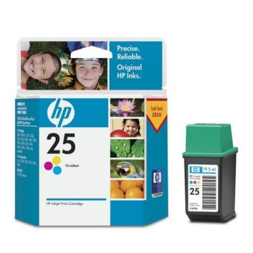Картридж HP N25 tri-color 19.5ml (51625AE, DJ-310/320/340/400/420c/500c/540/550c/560c, DW-310/320/540/550c/560c, APOLLO-1200/1220) до 150 стр.
