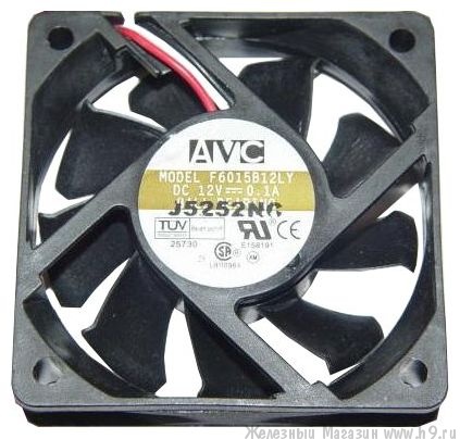 Вентилятор AVC для корпуса 60 мм F6015B12LY ball (60x60x15 мм) E4325DC 2500 ОБ./МИН