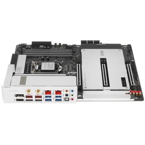 . GIGABYTE Z590 VISION D, LGA 1200, Intel Z590, 4xDDR4-3200 , 3xPCI-Ex16, 3xM.2, Standard-ATX