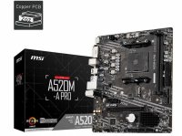 ����������� ����� MSI A520M-A PRO, SocketAM4, AMD A520, mATX, Ret
