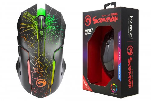    MARVO M207,  6 , 800-3200dpi, USB,  