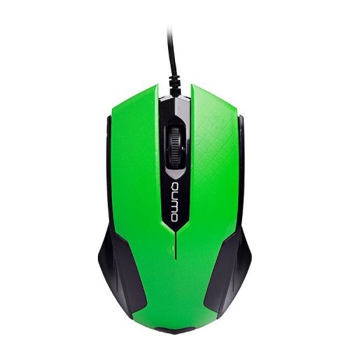 Мышь Qumo Office M14 (Green, проводная, оптическая) USB