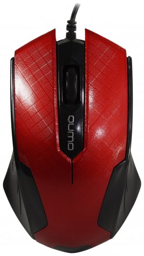 Мышь Qumo Office M14 (Red, проводная, оптическая) USB