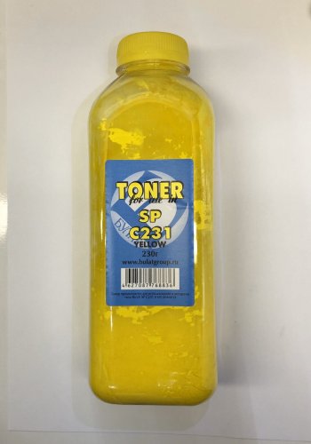 Тонер Ricoh Aficio SP С231 / 242 / 311 / 250 / 252 банка 230г Yellow БУЛАТ