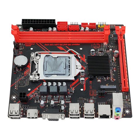 ����������� ����� NoNAME LGA1155, B75 X7-VB, 1xM.2, DDR3 *2 ( Mini-ITX, D-Sub (VGA), HDMI) BOX