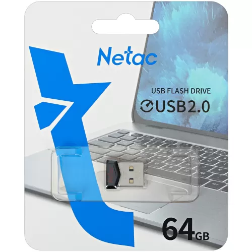 Флэш-накопитель 64GB Netac UM81 USB2.0 NT03UM81N-064G-20BK