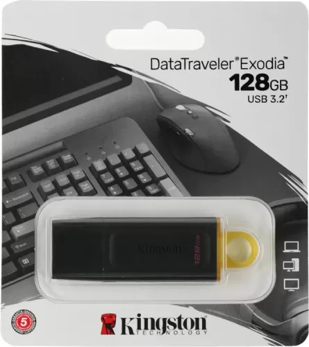 ����-����������128GB DataTraveler Exodia [DTX/128GB] ������ USB 3.2 Gen 1